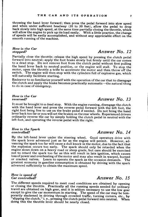 1925 Ford Owners Manual Page 51